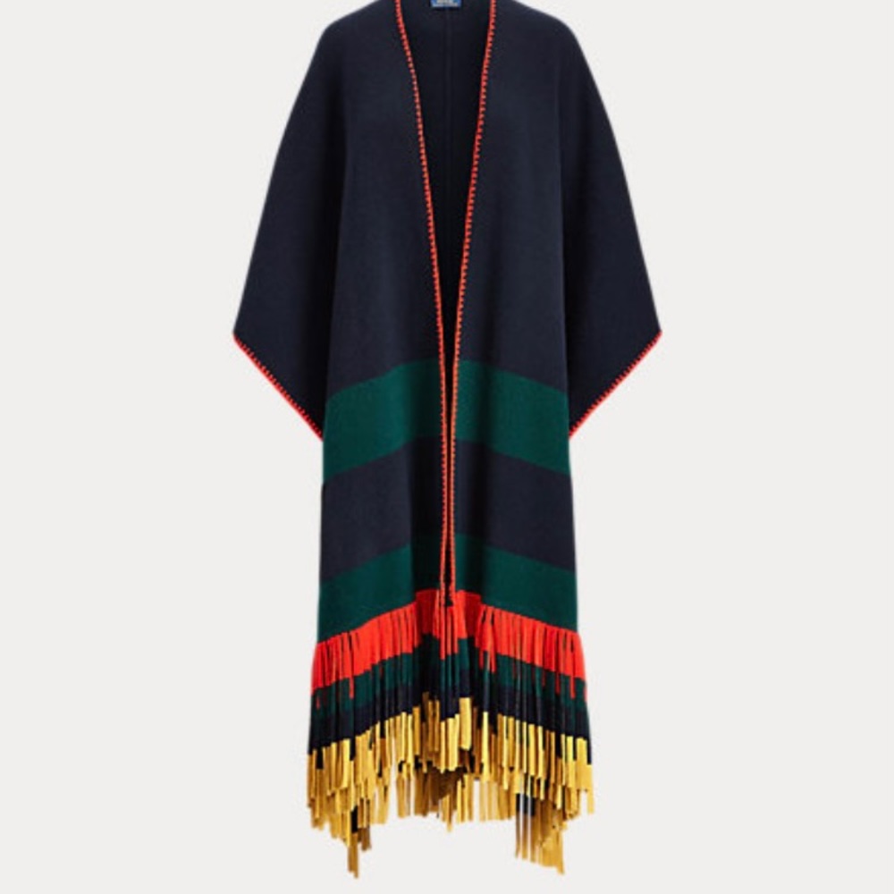 Classic Ralph Lauren Italian wool poncho.